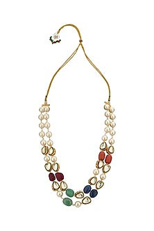 Gold Finish Choker Necklace Set