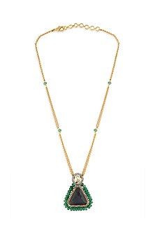 Gold Finish Handcrafted Pendant Necklace