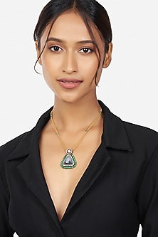 Gold Finish Handcrafted Pendant Necklace