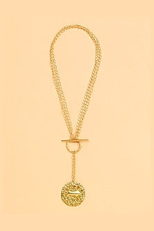 Gold Finish Taurus Celestial Necklace