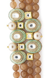 Gold Finish Meenakari Bracelet