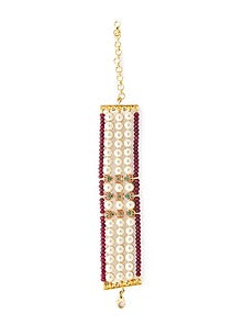 Gold Finish Meenakari Bracelet