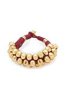 Gold Finish Beaded Bracelet