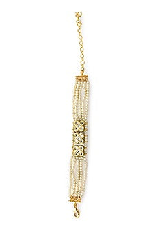 Gold Finish Shell Pearl Bracelet