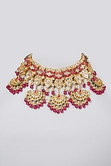 Gold Finish Collar Necklace