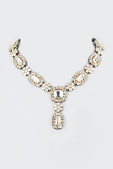Black Rhodium Finish Long Necklace
