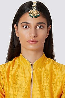 Gold Finish Chand Maang Tikka
