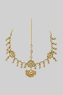 Gold Plated Kundan Matha Patti