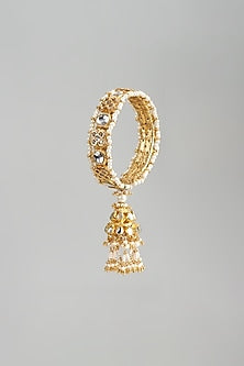 Gold Finish Pearl Bangle