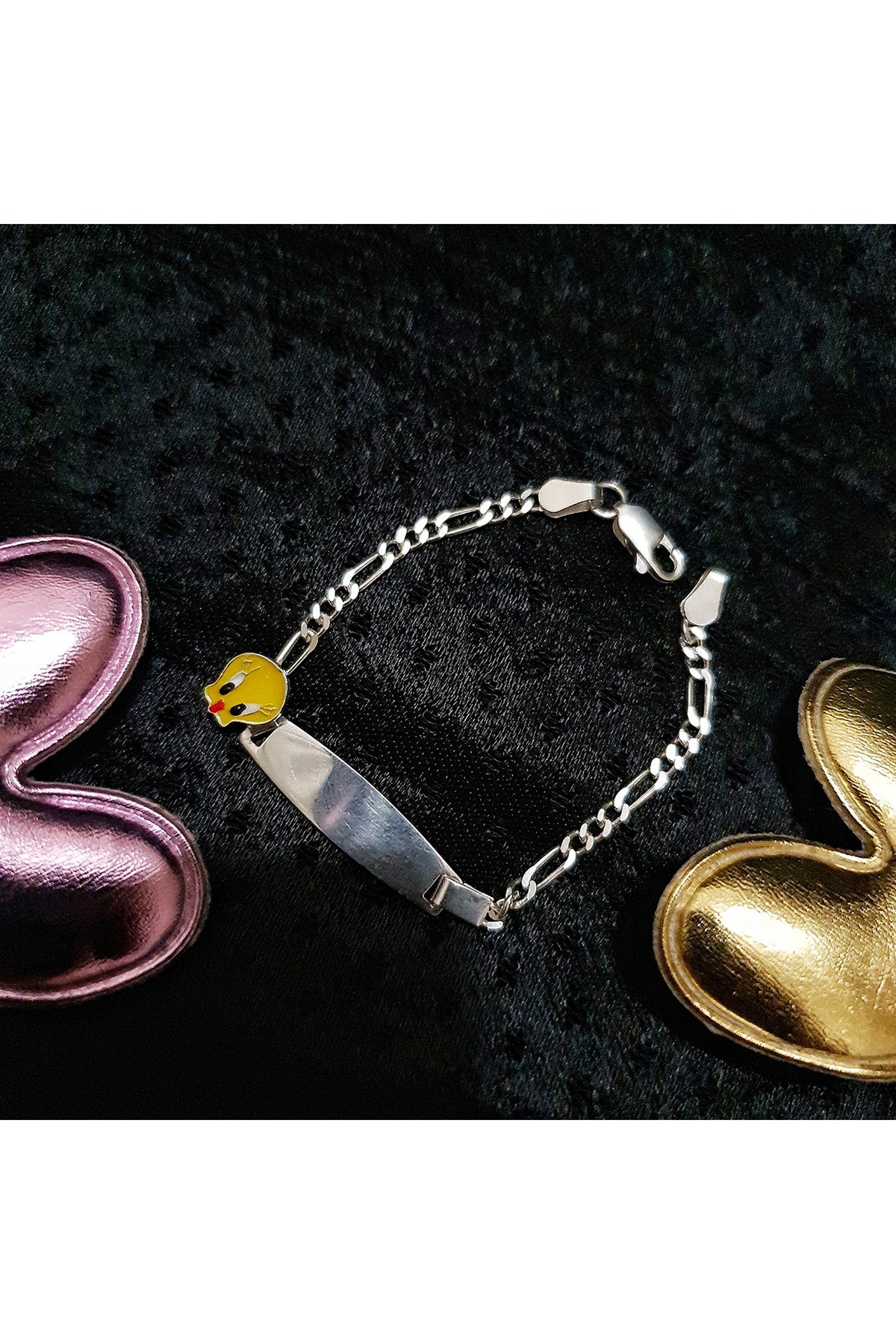 White Finish Tweety Bracelet Rakhi