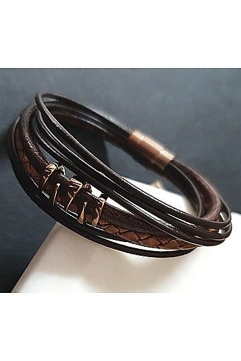 Rose Gold Finish Bracelet Rakhi With Multi-Strands