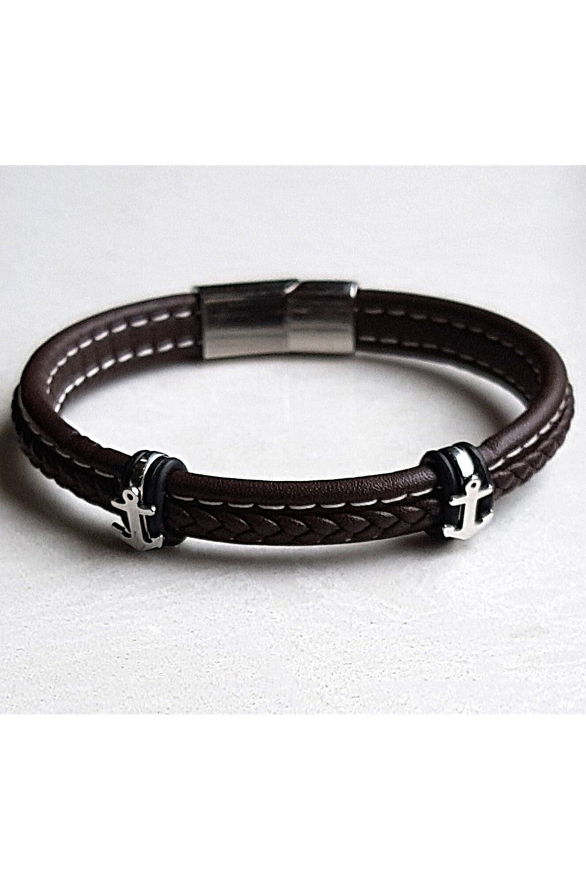 Classic Brown Anchor Bracelet Rakhi
