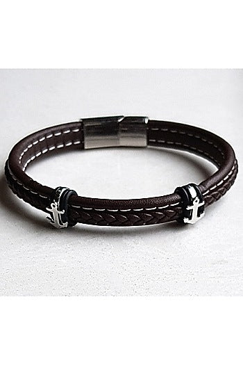 Classic Brown Anchor Bracelet Rakhi