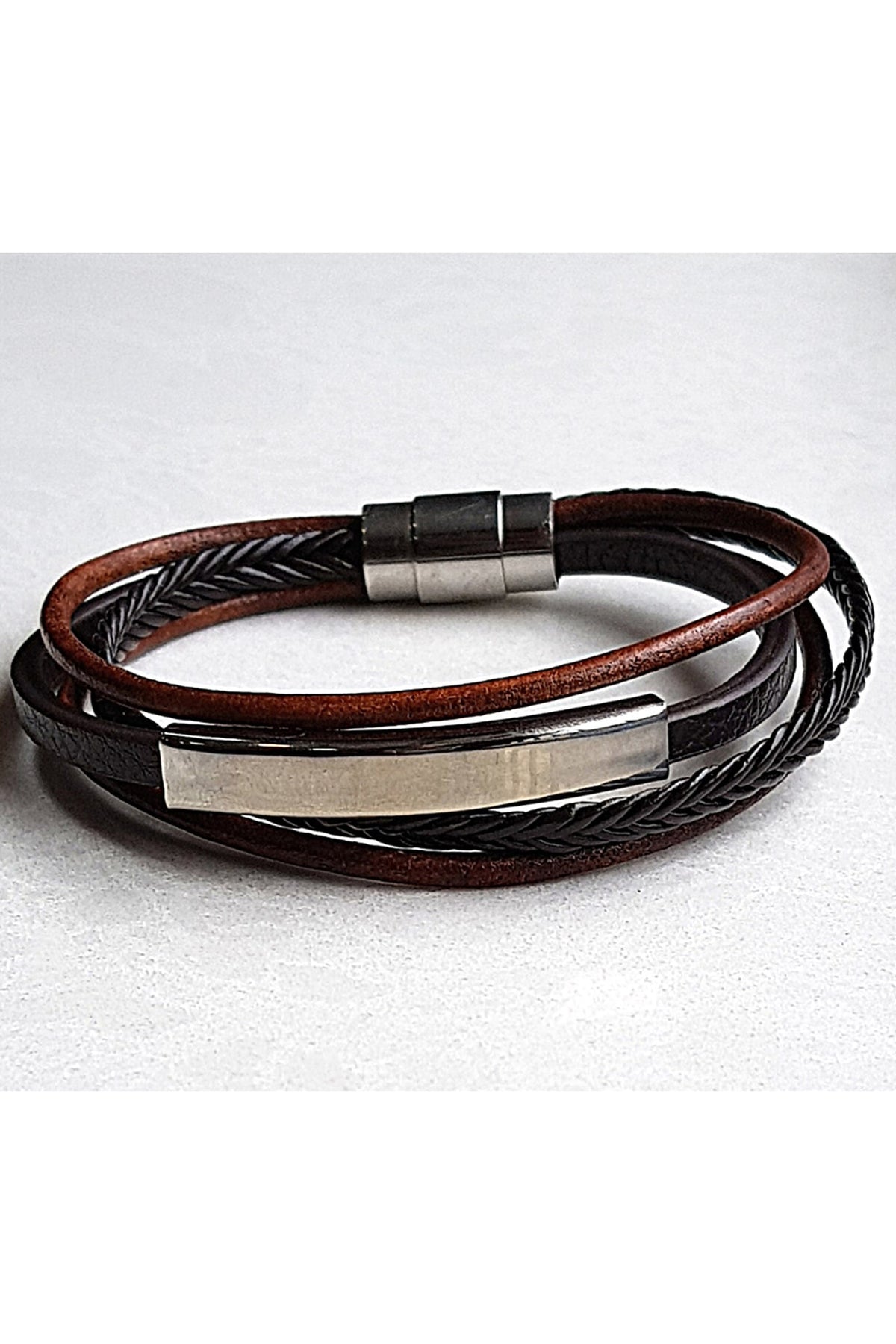 Brown & Black Personalised Bracelet Rakhi