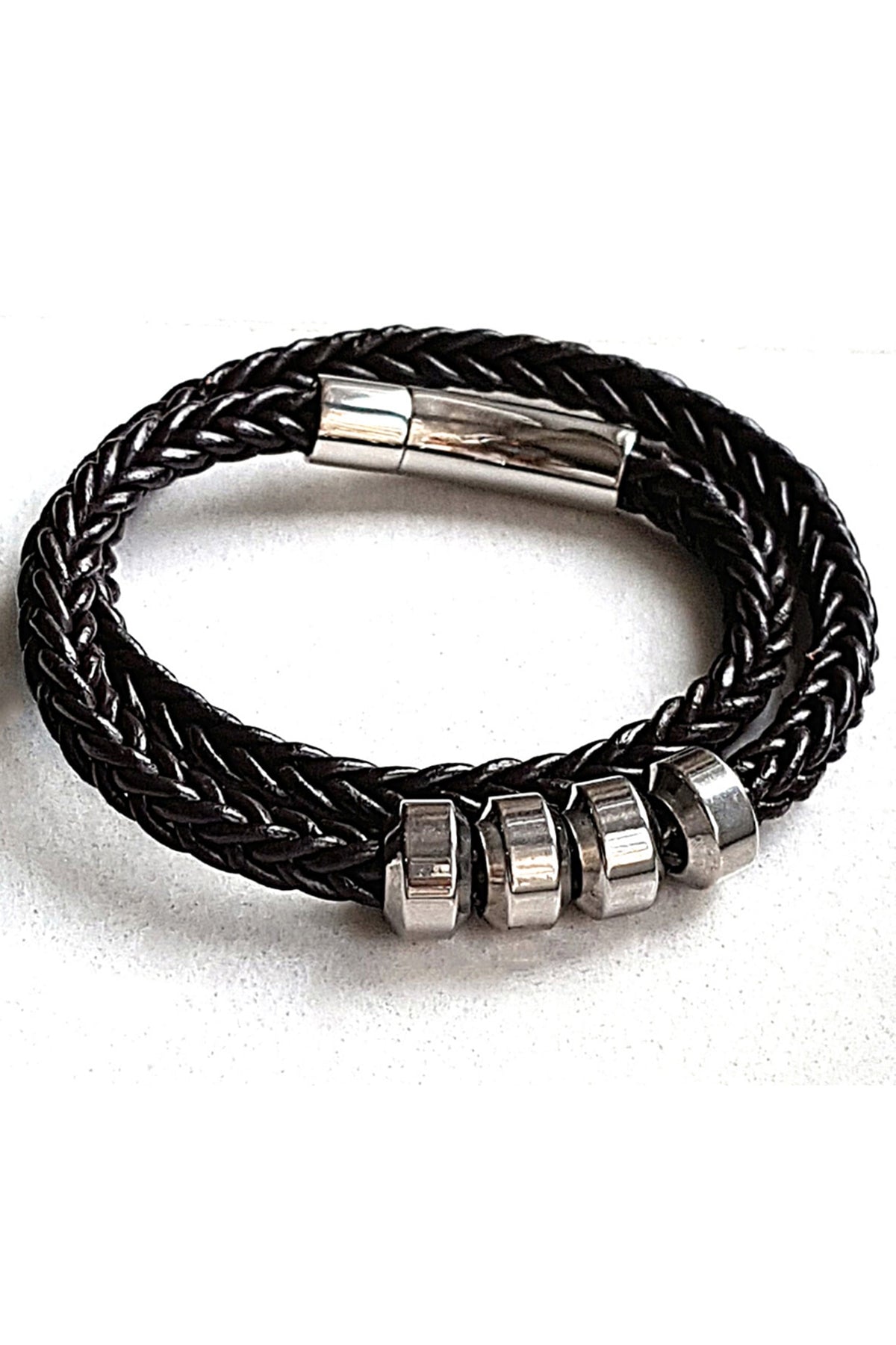 Black Personalised Bracelet Rakhi