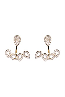 Gold Finish Detachable Earrings