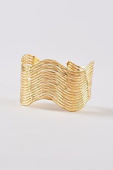 Gold Finish Hammered Bracelet