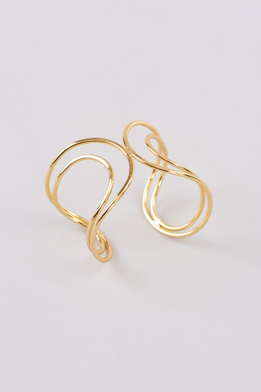 Gold Finish Handmade Cuff Bracelet