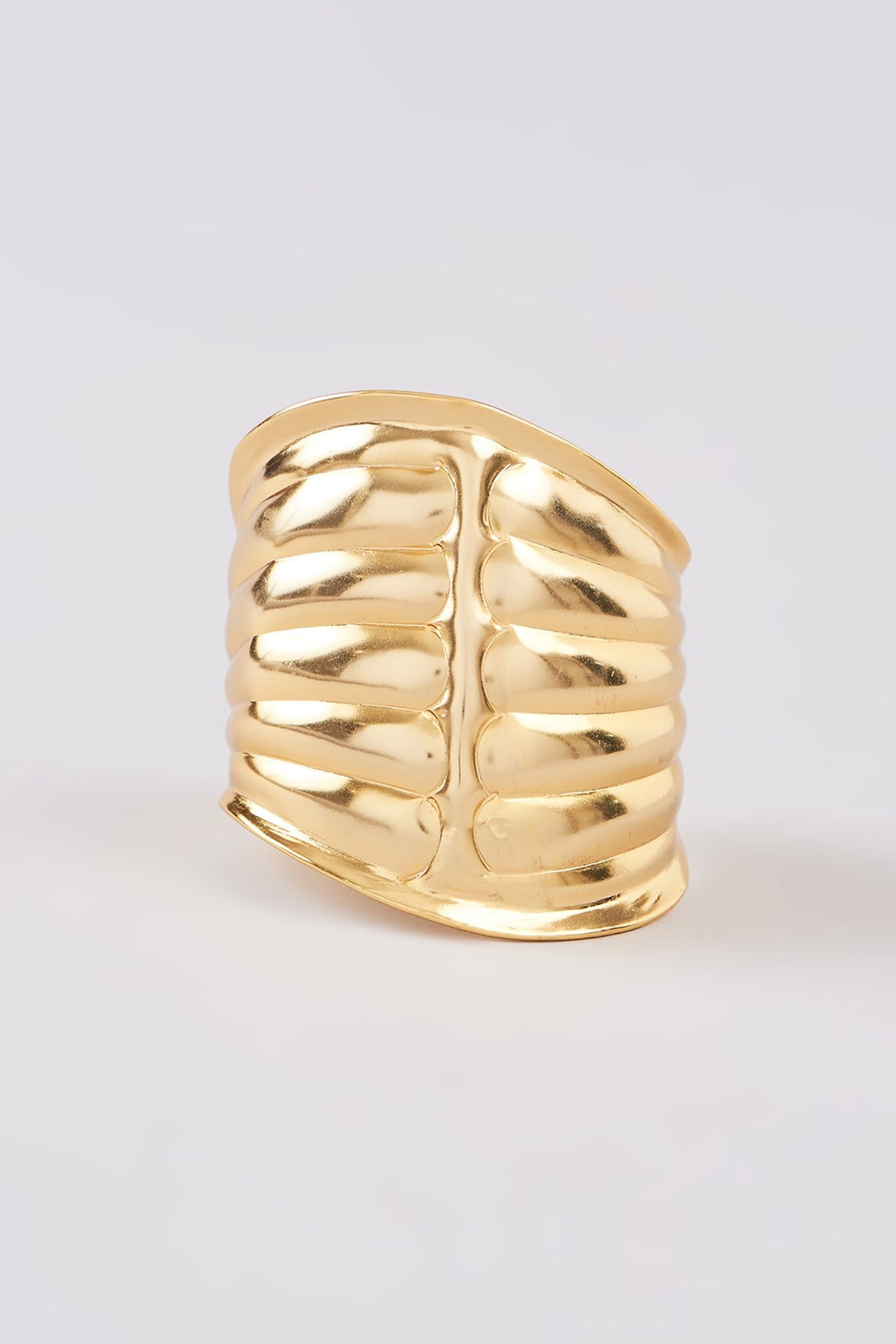 Gold Finish Handmade Cuff Bracelet