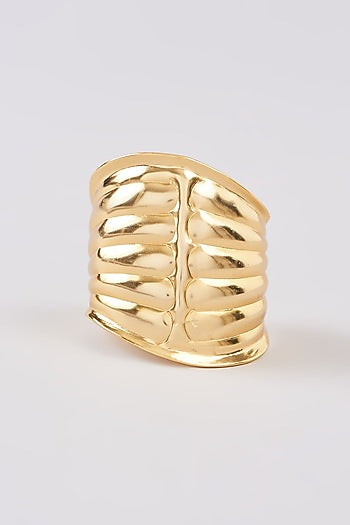 Gold Finish Handmade Cuff Bracelet