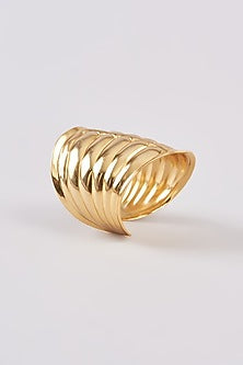 Gold Finish Handmade Cuff Bracelet