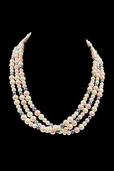 Multi-Colored Shell Pearl Layered Necklace