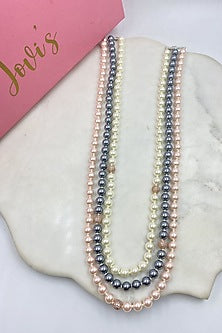 Multi-Colored Shell Pearl Long Necklace