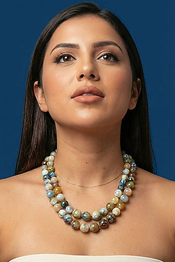 Multi-Colored Beaded Layered Necklace