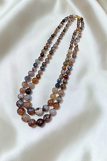 Multi-Colored Beaded Layered Necklace