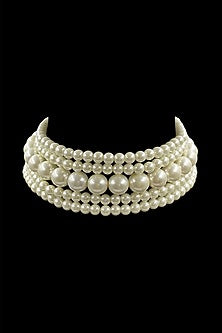 White Shell Pearl Choker Necklace