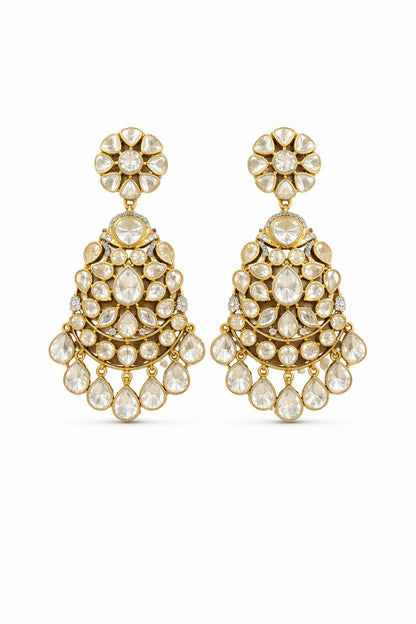 Gold Plated Moissanite Necklace Set