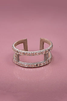 Gold Embroidered Cuff Bracelet