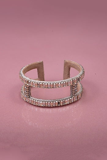 Gold Embroidered Cuff Bracelet