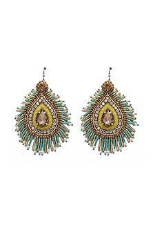 Multi-Colore Embellished Dangler Earrings