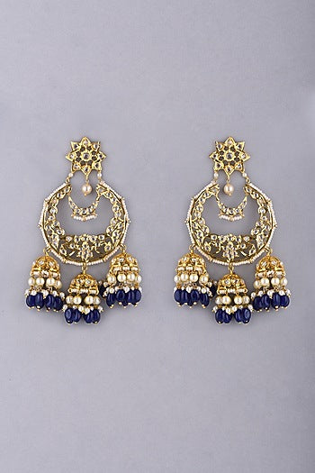 Gold Plated Chandbali Earrings