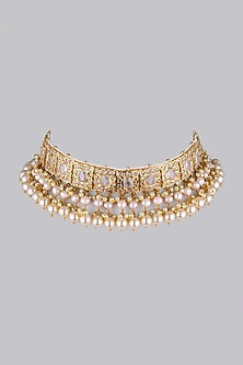 Gold Plated Kundan Choker Necklace