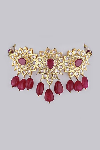 Gold Plated Onyx Necklace