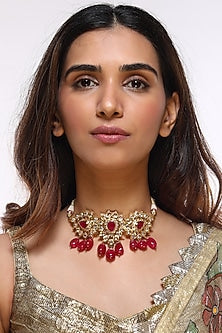 Gold Plated Onyx Necklace