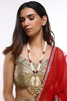 Gold Plated Pearl Necklace