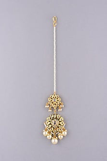 Gold Plated Kundan Maangtikka