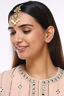 Gold Plated Kundan Maangtikka