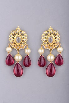 Gold Plated Tourmaline Earrings