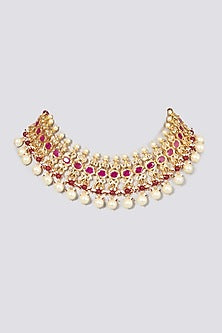 Gold Plated Necklace With Beads