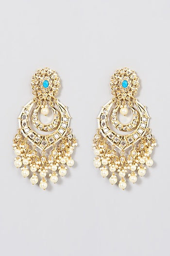 Gold Plated Chandbali Earrings