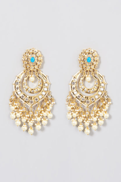 Gold Plated Chandbali Earrings
