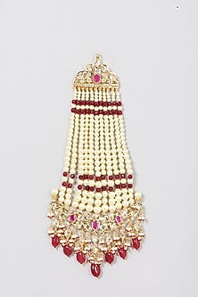 Gold Plated Kundan Polki Pasa