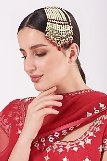 Gold Plated Kundan Polki Pasa