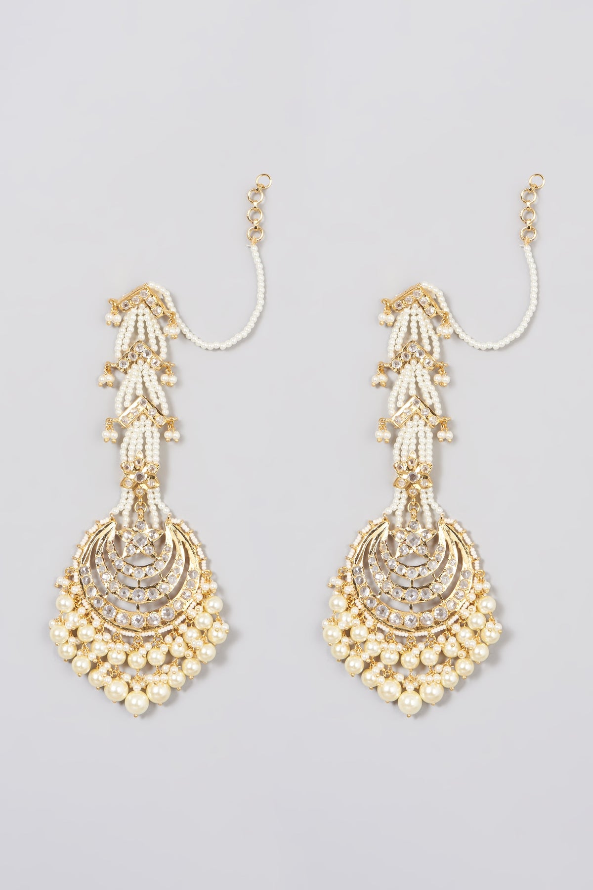 Gold Plated Chandbali Earrings