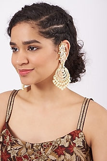 Gold Plated Chandbali Earrings