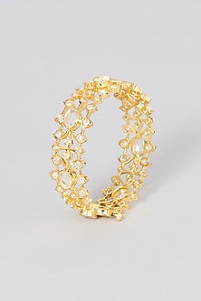 Gold Plated Agate Bangle